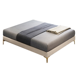 Aspen Upholstered Bed with Brass Legs -  More Colors & Sizes