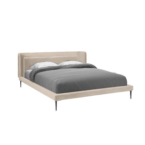 Tiffany Contemporary Upholstered Velvet Bed -  More Colors & Sizes